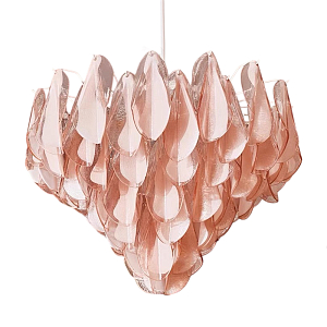 Люстра с каскадом из стекляных розовых лепестков Petalled Illuminator