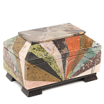Шкатулка из натурального камня змеевик Stone Casket варинант исполнения - 1 | Loft Concept в Перми