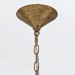 Люстра подвесная с круглыми дисками из серого фактурного стекла с белым матовым шаром внутри Quintiesse варинант исполнения - 4 | Loft Concept в Перми