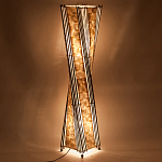 Торшер из перламутра на металлическом каркасе Indonesian Wave варинант исполнения - 4 | Loft Concept в Перми