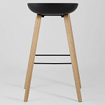 Барный стул на ножках из натурального дерева Boras Black варинант исполнения - 4 | Loft Concept в Перми