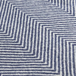 Плед из шерсти мериноса темно-синего цвета 130×180 см Indigo Waves варинант исполнения - 2 | Loft Concept в Перми