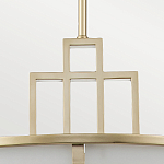 Подвесной светильник цвета латунь с белым матовым плафоном с геометрическим рисунком Feiss варинант исполнения - 4 | Loft Concept в Перми
