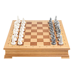 Шахматы Северные народы в ларце из натурального бука Decorative Thematic Chess варинант исполнения - 2 | Loft Concept в Перми