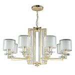 Люстра с 8-ю цилиндрическими плафонами из стекла Laurent варинант исполнения - 5 | Loft Concept в Перми