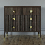 Бельевой Комод с 4 ящиками Elsa Dreams Walnut варинант исполнения - 5 | Loft Concept в Перми