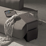 Stolik 90 Журнальный столик из шпона ясеня с чёрной эмалью варинант исполнения - 2 | Loft Concept в Перми