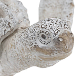 Статуэтка черепаха с ажурным панцирем и детализированной текстурой в белом цвете Marine Accessories варинант исполнения - 5 | Loft Concept в Перми