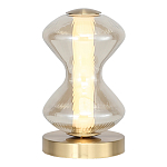 Настольная лампа светодиодная с волнообразным стеклянным плафоном Amphora of Light варинант исполнения - 1 | Loft Concept в Перми