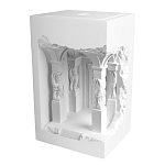 Встраиваемый в стену гипсовый светильник под покраску с колоннами и арками в античном стиле Antiquity Athena варинант исполнения - 2 | Loft Concept в Перми