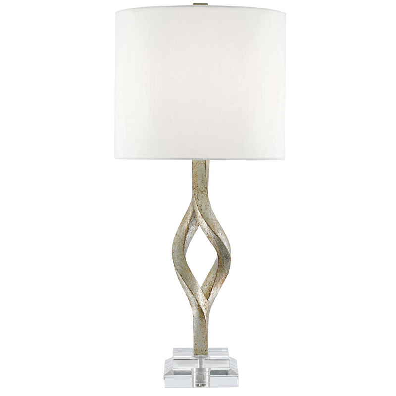 Настольная лампа с фигурным состаренным основанием Flooding with Light ivory ( слоновая кость ) Серебряный Прозрачный Настольная лампа с фигурным состаренным основанием Flooding with Light ivory ( слоновая кость ) Серебряный Прозрачный в Перми | Loft Concept