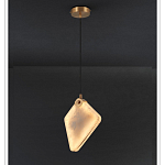 Подвесной светильник фигурный плафон Stone Polygon варинант исполнения - 1 | Loft Concept в Перми