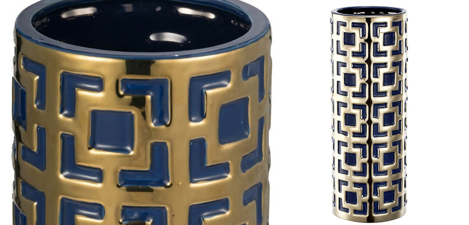 Ваза с геометрическим узором Marion Vase Ваза с геометрическим узором Marion Vase - Loft-Concept в Перми