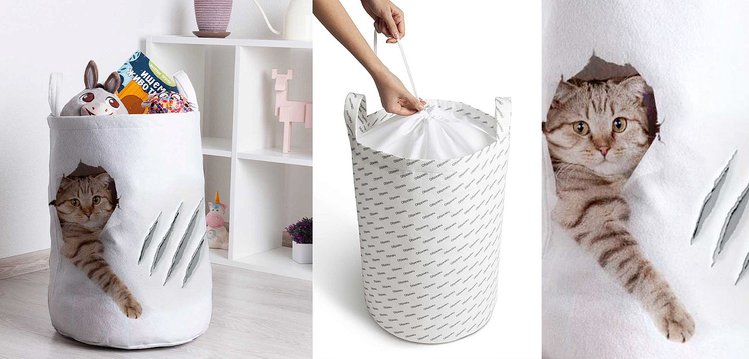 Корзина Hello Cat Basket Корзина Hello Cat Basket - Loft-Concept в Перми