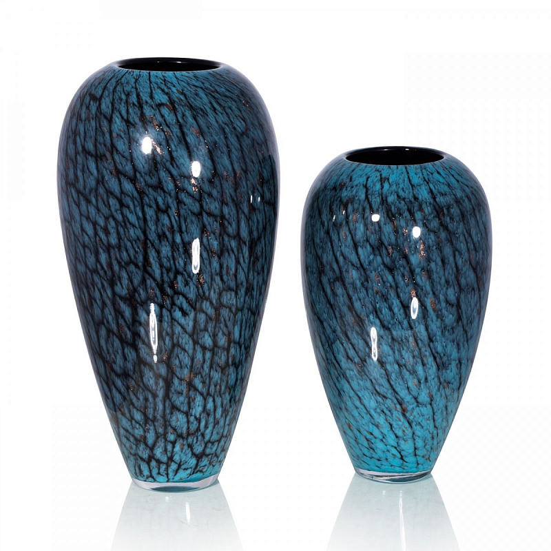 Стеклянная ваза Chrysalis Бирюзовый в Перми | Loft Concept 