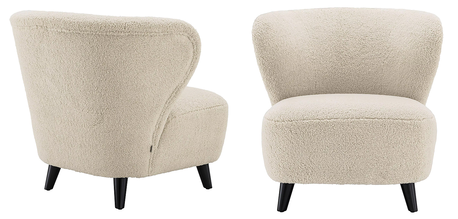 Кресло Eichholtz Chair Hydra Бежевый Черный Кресло Eichholtz Chair Hydra Бежевый Черный - Loft-Concept в Перми
