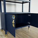 Стеллаж со стеклянными полками Elsa Dreams Blue варинант исполнения - 5 | Loft Concept в Перми