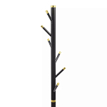 Напольная вешалка чёрная с золотистыми элементами Branches Hangers варинант исполнения - 2 | Loft Concept в Перми