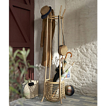 Напольная вешалка с корзиной из ротанга Trina Wicker Floor Hanger варинант исполнения - 6 | Loft Concept в Перми