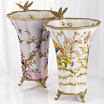 Декоративная ваза из фарфора с бронзовыми вставками Eden Garden варинант исполнения - 6 | Loft Concept в Перми