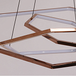 Люстра с 3-мя подвесами в виде шестиугольников Hexagon Horizontal варинант исполнения - 4 | Loft Concept в Перми