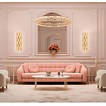 Люстра кольцевая с текстурной огранкой Reflection of Reality варинант исполнения - 3 | Loft Concept в Перми