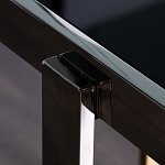 Консоль в современном стиле с черной стекляной столешницей Console with Black Glass варинант исполнения - 3 | Loft Concept в Перми