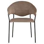 Коричневый стул с обивкой из искусственной замши Alexis варинант исполнения - 2 | Loft Concept в Перми