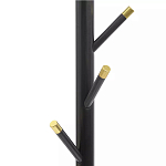 Напольная вешалка чёрная с золотистыми элементами Branches Hangers варинант исполнения - 1 | Loft Concept в Перми