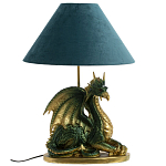 Настольная лампа с абажуром Дракон Green Dragon Синий абажур варинант исполнения - 3 | Loft Concept в Перми