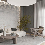 Гипсовая 3D панель с принтографией PM-01 варинант исполнения - 2 | Loft Concept в Перми