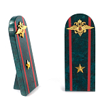 Сувенир Погон МВД из натурального камня змеевик Souvenir Epaulets варинант исполнения - 5 | Loft Concept в Перми