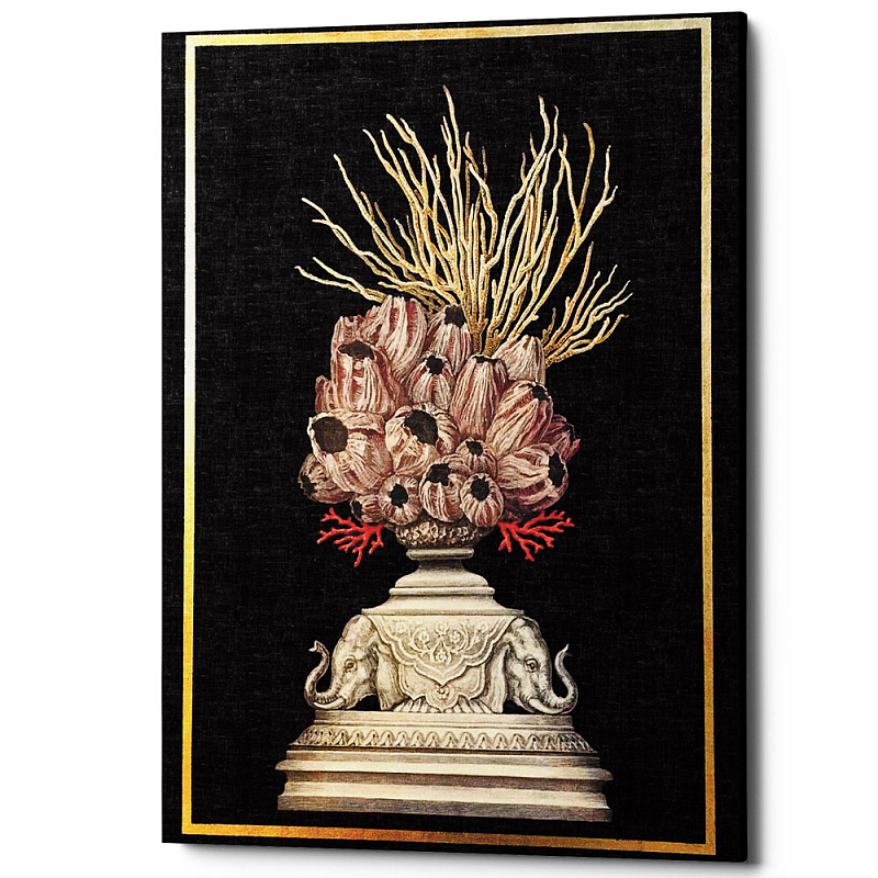 Постер Sea Vase Poster 1 Черный Бежевый Постер Sea Vase Poster 1 Черный Бежевый в Перми | Loft Concept