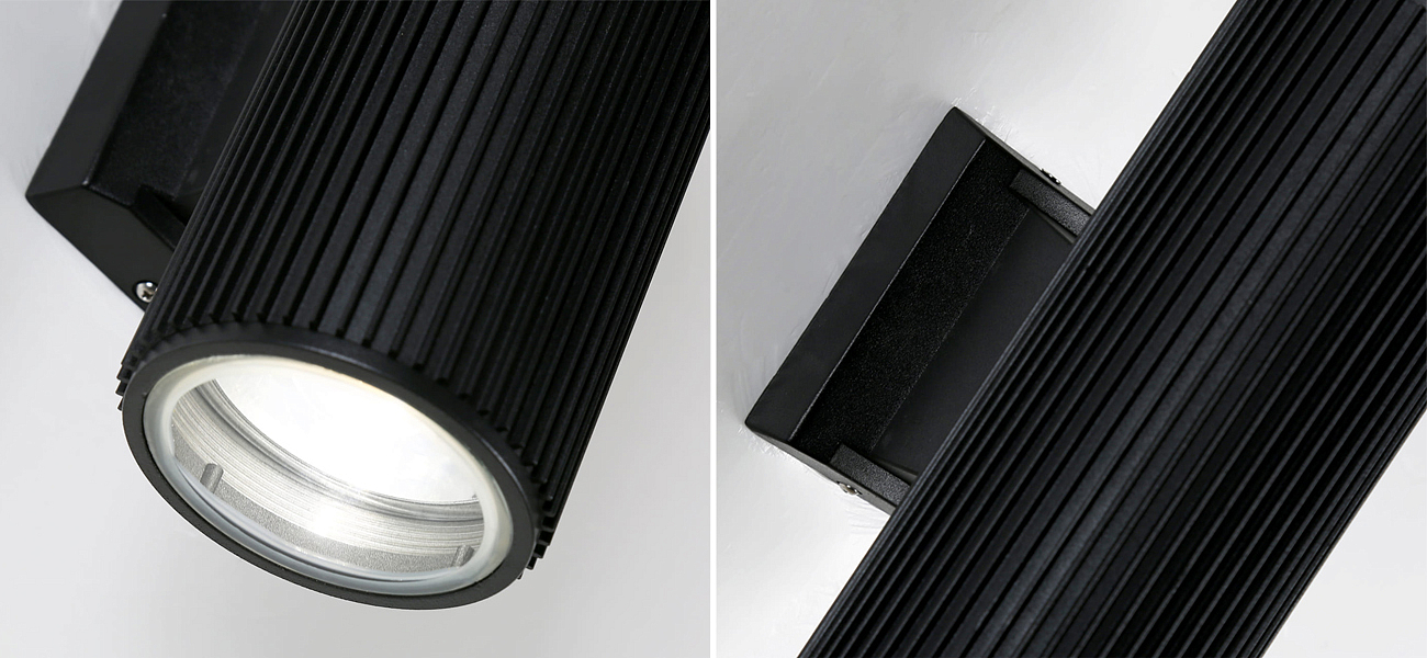 Черный уличный светильник RIBBING 26 см Черный уличный светильник RIBBING 26 см - Loft-Concept в Перми