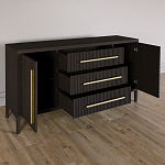 Буфет Primo с тремя ящиками и двумя фасадами Темный орех варинант исполнения - 5 | Loft Concept в Перми