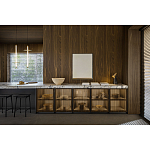 Кухонный гарнитур из массива дуба и камня Ratio Dada Engenereed варинант исполнения - 3 | Loft Concept в Перми