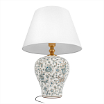 Настольная лампа с цветочной росписью Lamp Flower Painting варинант исполнения - 3 | Loft Concept в Перми