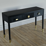 Дизайнерский Письменный стол Elsa Dreams Black с тремя ящиками варинант исполнения - 3 | Loft Concept в Перми
