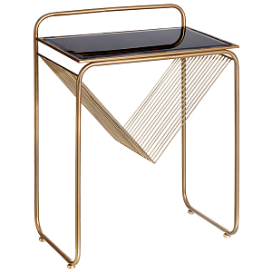 Приставной столик с подставкой для газет и журналов Kurtis Triangle Side Table