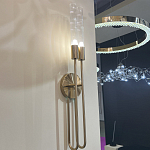 Бра с вытянутым рифленым стеклянным плафоном цилиндрической формы Trumpet tube варинант исполнения - 8 | Loft Concept в Перми