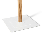 Вешалка с квадратным основанием и 4-мя белыми металлическими крючками Industrial Metal Rust варинант исполнения - 3 | Loft Concept в Перми