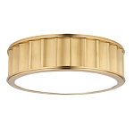 Потолочный светильник с гофрированным абажуром цвета латунь Millennium варинант исполнения - 2 | Loft Concept в Перми