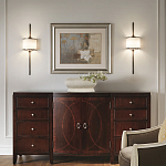 Бра вертикальное с белым полукруглым плафоном и длинным стержнем L Kichler варинант исполнения - 2 | Loft Concept в Перми