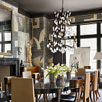 Обои ручная роспись в стиле Арт-деко Symphony Original colourway on Arkose silk dupion варинант исполнения - 2 | Loft Concept в Перми