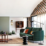 Торшер с поворотным плафоном Aracea Black Floor Lamp варинант исполнения - 11 | Loft Concept в Перми