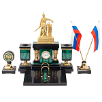 Настольный письменный набор из малахита и долерита Leader Organizer варинант исполнения - 1 | Loft Concept в Перми