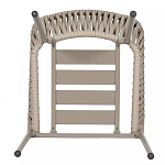 Стул серо-бежевый с декоративным плетением на спинке и подлокотниках Chair Weave варинант исполнения - 7 | Loft Concept в Перми