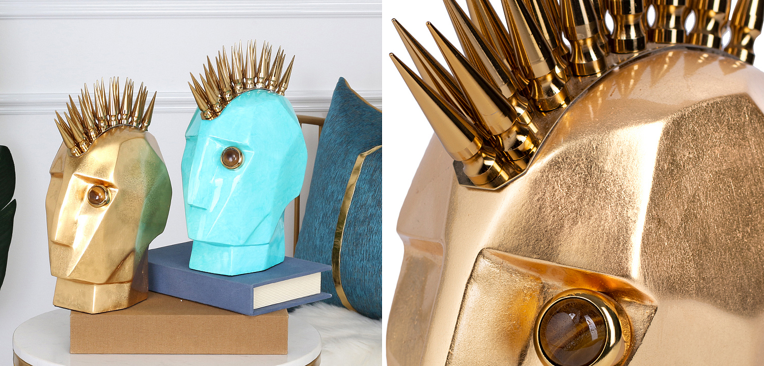 Аксессуар Kelly Wearstler Head Trip Sculpture Gold Аксессуар Kelly Wearstler Head Trip Sculpture Gold - Loft-Concept в Перми