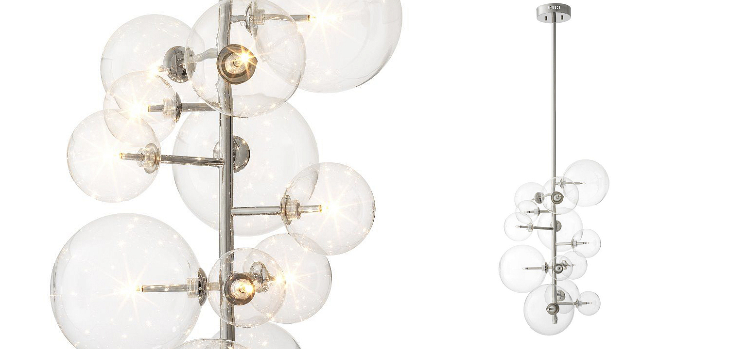 Люстра Eichholtz Chandelier Ezra Nickel Люстра Eichholtz Chandelier Ezra Nickel - Loft-Concept в Перми