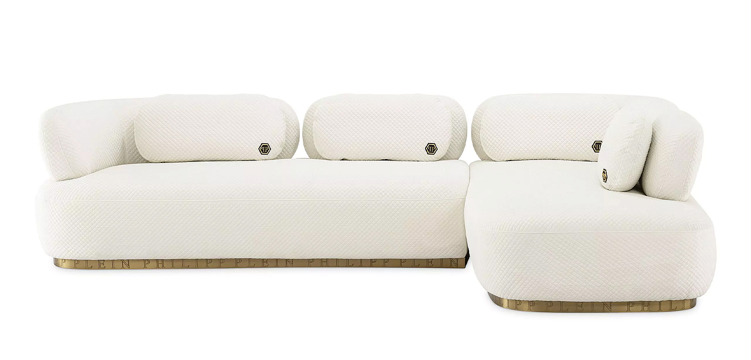 Диван Philipp Plein Sofa Signature Lounge Белый Диван Philipp Plein Sofa Signature Lounge Белый - Loft-Concept в Перми